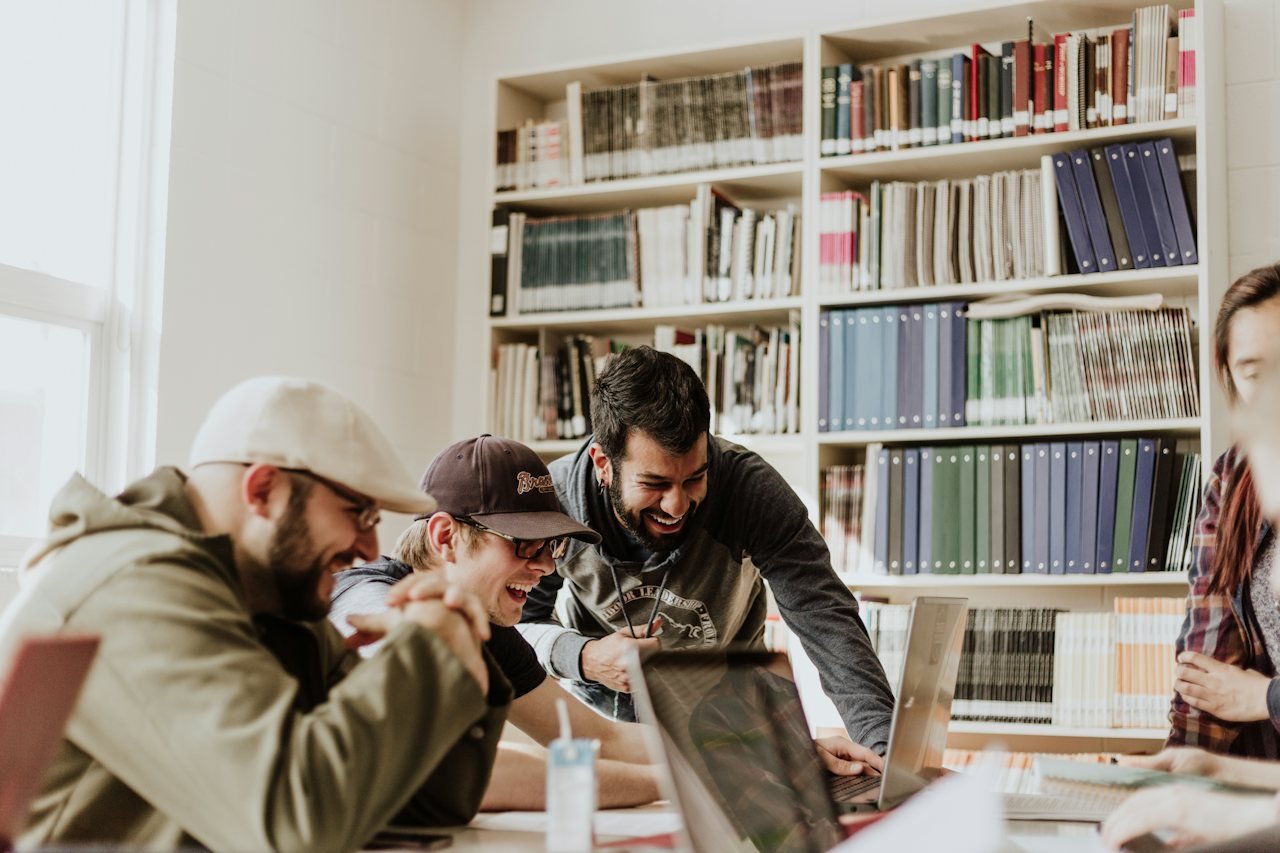 Busy coworking space