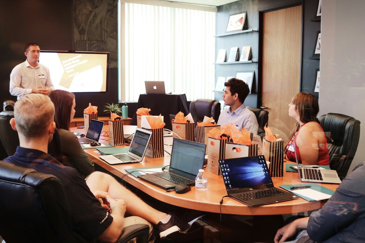 Marketing team in a planning session